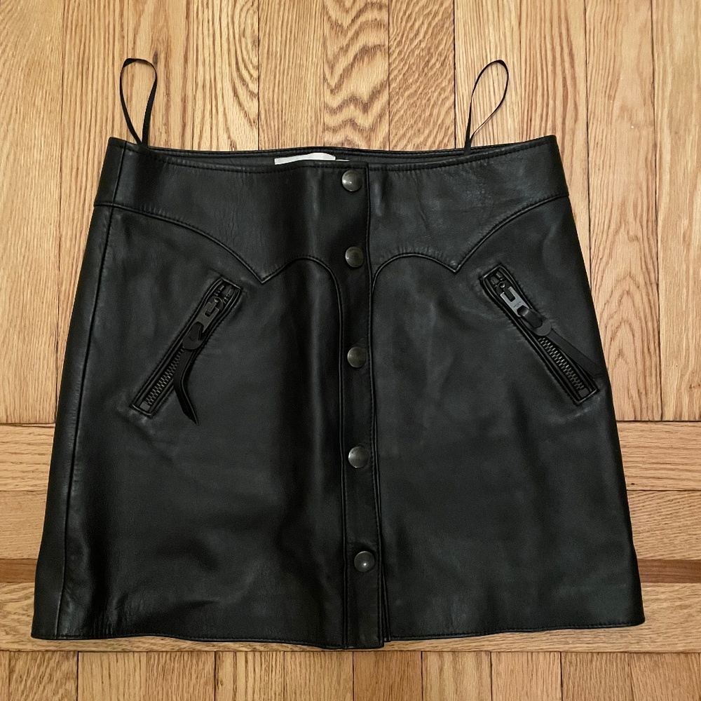 Coach leather skirt
